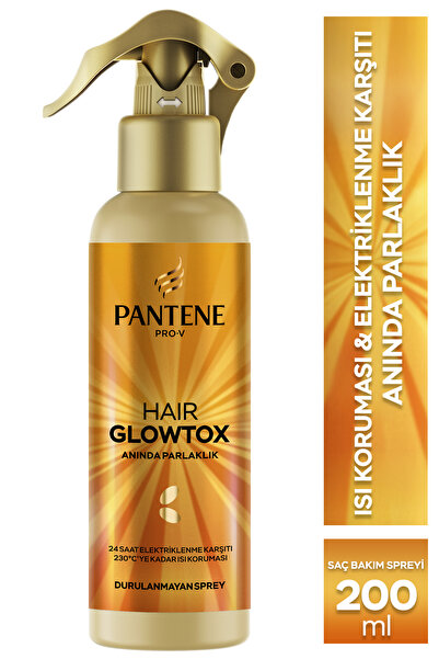 Pantene Hair Glowtox Parlaklık Veren Saç Spreyi, Elektriklenme Karşıtı ve Isı...
