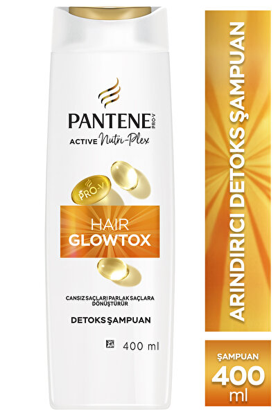 Pantene Hair Glowtox Arındırıcı Detoks Şampuan, Mat ve Cansız Saçları Parlak ...