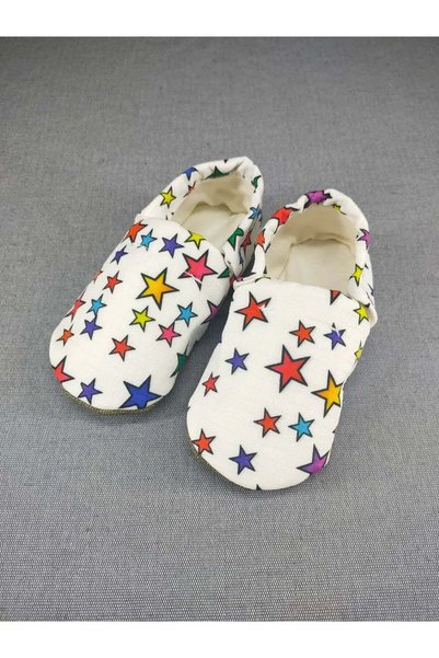 LOOVE BEBE Baby Booties Home Nursery Shoes Elasticized Ergonomic Design — Starry Gray