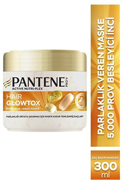 Pantene Hair Glowtox Parlaklık Veren Saç Maskesi, Mat ve Yıpranmış Saçlar İçi...