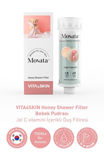 VITA4SKIN C Vitaminli ve Ballı Duş Filtresi - Bebek Pudrası Kokulu