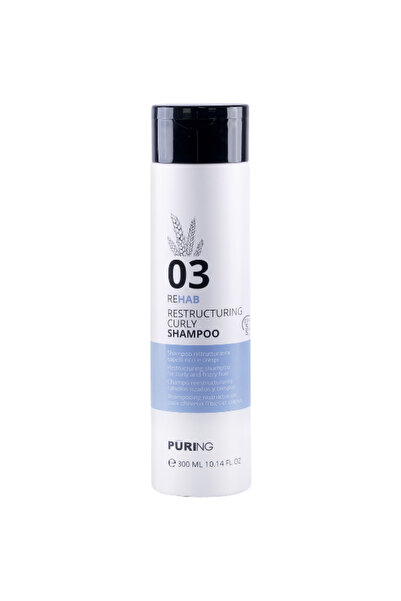 PURING 03 Rehab Curl Defining Shampoo with Silk and Wheat Protein for Curly a...