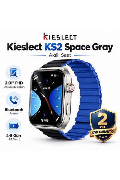 Kieslect Ks2 Space Gray Akıllı Saat