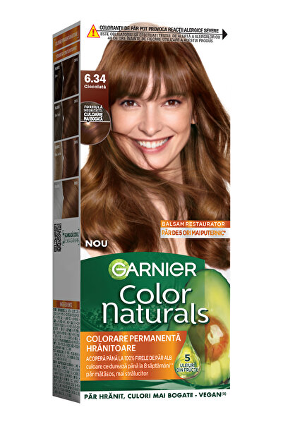 Garnier Vopsea de par permanenta cu amoniac Garnier Color Naturals 6.34 Cioco...