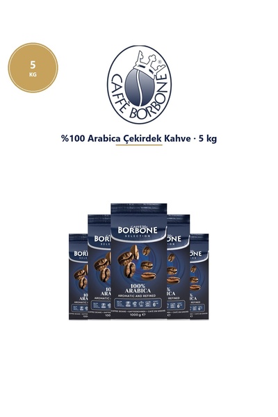 Caffe Borbone Caffè Borbone Arabica 5 Kg Çekirdek Kahve – Profesyonel İşletme...