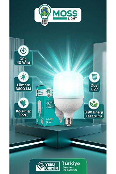 moss light VİP AYDINLATMA / 40 WATT TORCH AMPÜL
