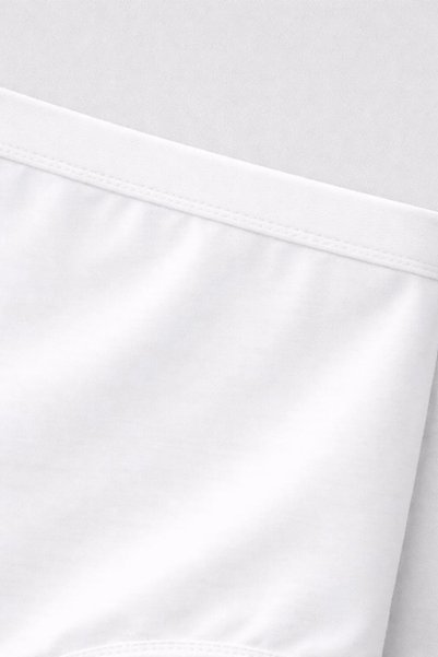 Burcumay Cotton Modal White Maternity Panties Ultra Flexible Lycra