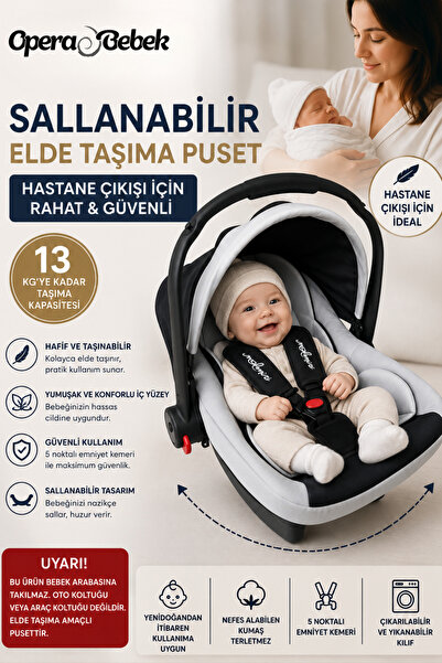 Lüx Bebek Puset Taşıma OTO KOLTUĞU DEĞİLDİR Bebek Taşıma Puseti Anakucağı Bebek Puseti.