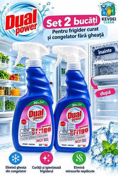DUAL Комплект от 2 спрея Power Frigo – За почистване, дезинфекция и премахван...