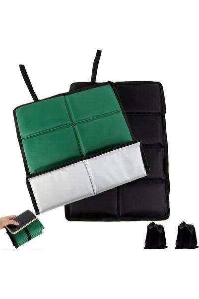 OtherMax Pernă Turistică Termică Pliabilă Set 2 Bucăți Negru-Verde 44x34cm — ...