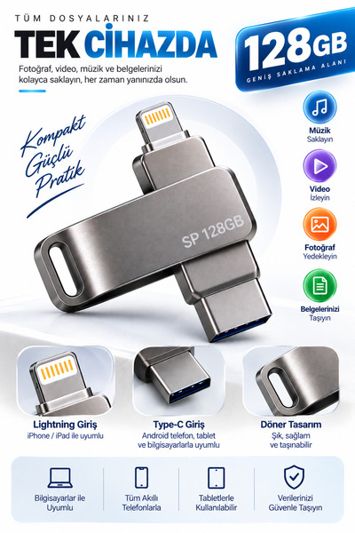 Clevora 128 GB FLASH BELLEK
