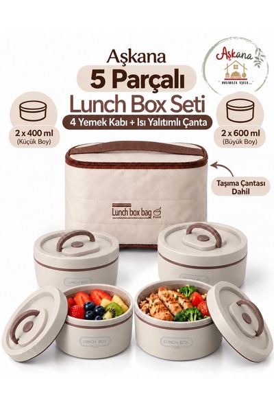 Aşkana yuvanıza aşkla... Paslanmaz Çelik Taşınabilir Lunch Box Vakumlu Yemek ...
