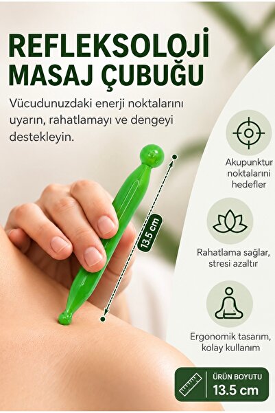 Calmist Refleksoloji Masaj Çubuğu (Akrilik)