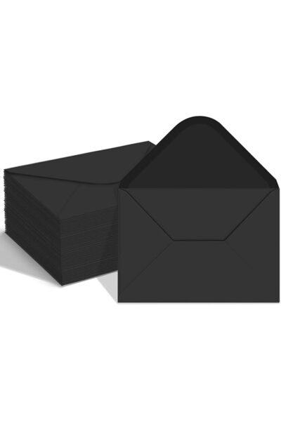 YINUOYOUJIA 100 Pack 4x6 Black A6 Envelopes for Invitations, Postcards, Photo...