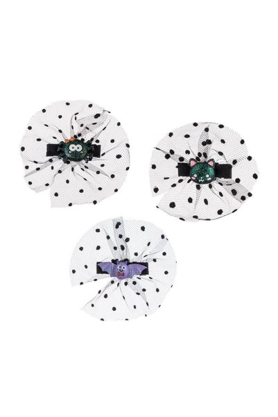 OEM Set Clame Par Negre cu Tul Liliac Pisica Paianjen Glitter 8cm - 3buc – Ac...