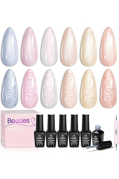 beetles Gel Polish مجموعة طلاء أظافر جيلي بيتلز - طلاء جيلي سحري، طقم عيد الم...