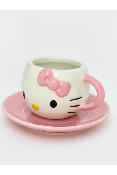 LC Waikiki Lcw Home Mixed Hello Kitty Printed Ceramic Coffee Cup Set 110 ml