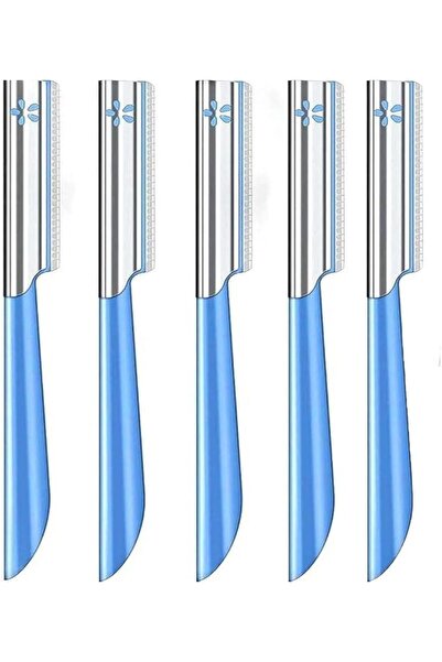 Yelajoy 4 PCS Eyebrow Razors,Blue Precision Facial Hair Remover