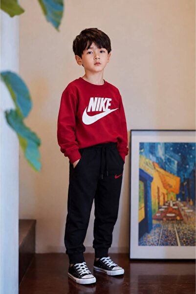 Çocuk Eşofman Takımı 2’li Eşofman Seti | Sweatshirt & Pantolon | Günlük Spor Giyim | Rahat Kesim | Okulda Giyim