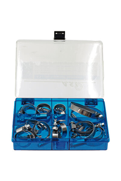 Granit Set de coliere pentru furtunuri de 8-60mm, oțel inoxidabil, V2A, 18 bu...