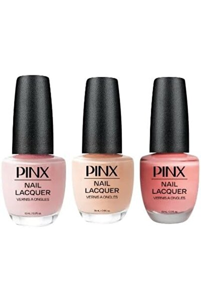 PINXAV مجموعة PINX الثلاثية من طلاء الأظافر، ألوان طبيعية، سريعة الجفاف، طويل...