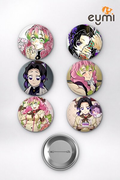 Eymi Design Demon Slayer Mitsuri Kanroji ve Shinobu Kocho Hashiras Temalı Çan...