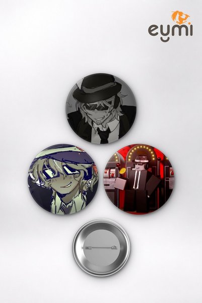 Eymi Design Indie Estetiği Animesi Chance Boy ve Girl Art Anime Rozet Seti Se...
