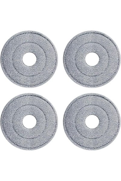 Generic Mop Cloth Replacement Parts 4 Round grey CY-354