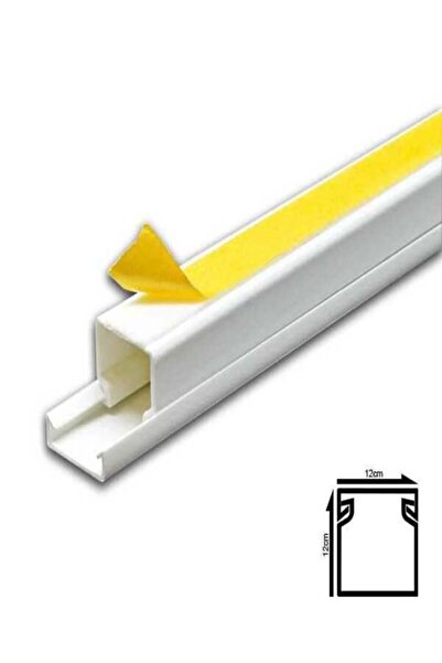 12x12 Kendinden Yapışkanlı Kablo Kanalı 2 Metre