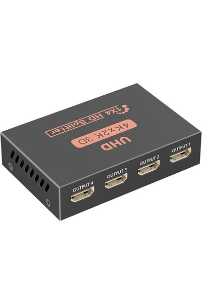 X SPRING موزع إشارة HDMI بدقة 4K، مدخل واحد و4 مخارج، يدعم HDR و3D بدقة 4K عن...