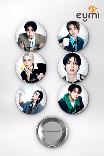 Eymi Design Stray Kids SKZ Tüm Üyeler (Bang Chan, Felix, Hyunjin, Lee Know) K...