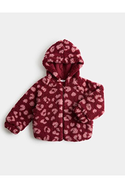 Marks & Spencer Leopar Desenli Çocuk Pelüş Ceket