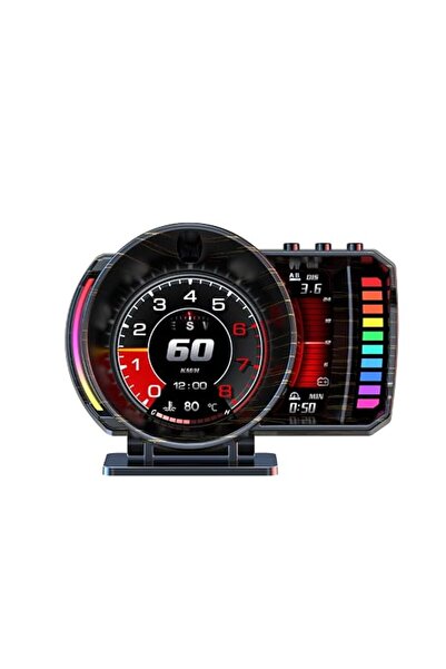 GENERAL Car HUD Display, OBDⅡ+GPS Smart Gauge,Smart Automotive Speedometer wi...