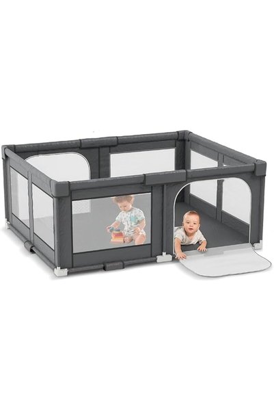 GENERAL Portable Baby Playpen with Waterproof Mat, Anti-Slip Safety, Zippered...