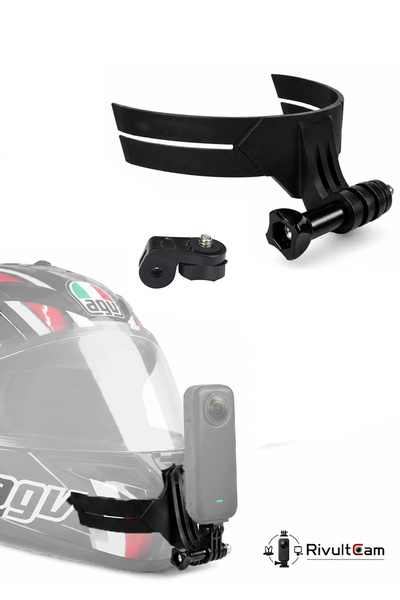 RivultCam Kask Çene Çene Tutucu Montaj Aparatı + 1/4 Dönüştürücü Adaptör (Ins...
