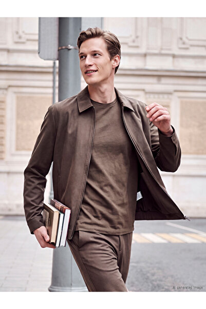 LC Waikiki Nevavm with Difference Southblue Brown Regular Fit Soft Touch Men'...