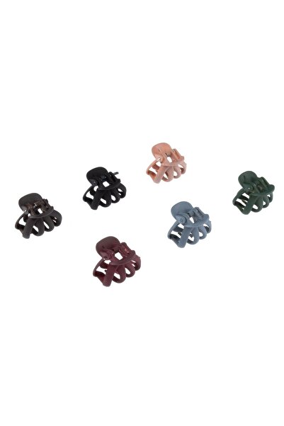 DD SHOP Clame de Par Nuante Maro Mate pentru Femei 2.5cm - 6buc - Prins Parul...