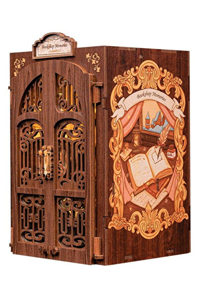 CUTEBEE Bookshop Memories - DIY Book Nook Kit with LED