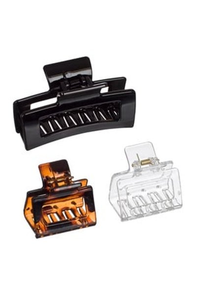 DD SHOP Clame Par Dama Neagra Transparenta Maro 4-8.5cm - 3buc - Prins Parul,...