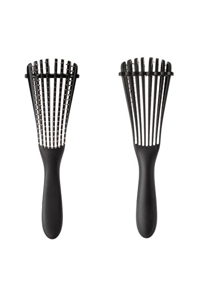 DD SHOP Perie Triunghiulara Neagra din Plastic de Descalcit Parul - Perii Des...
