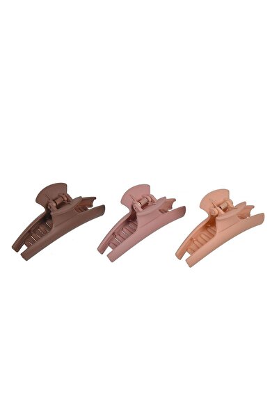 DD SHOP Clame Par Maro Nude Maron Mate pentru Femei 9cm - 3buc - Prins Parul,...