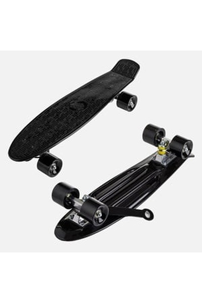 CBD CORAL BEST DEALS Pennyboard din aluminiu negru cu mâner 56x14cm