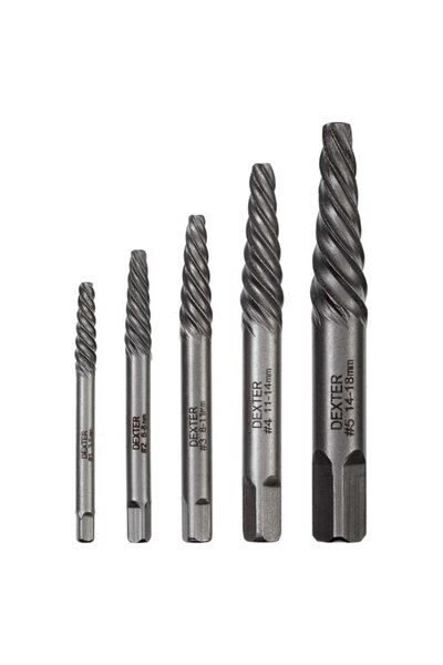 Dexter Extractor de șuruburi (set de 5 piese)