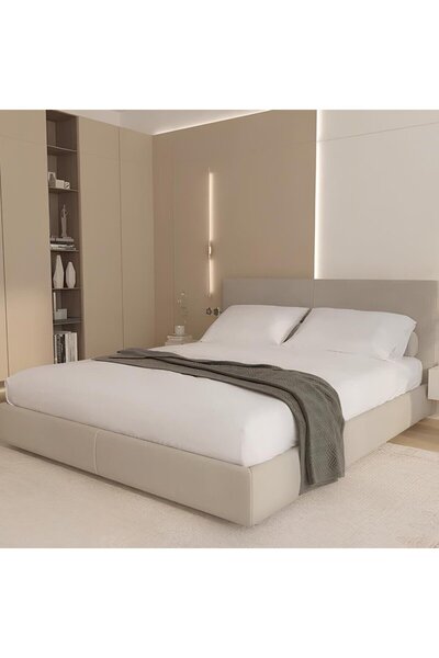 OEM Husa de saltea, Home Still, Bumbac, 160 x 200 cm, bumbac, alb