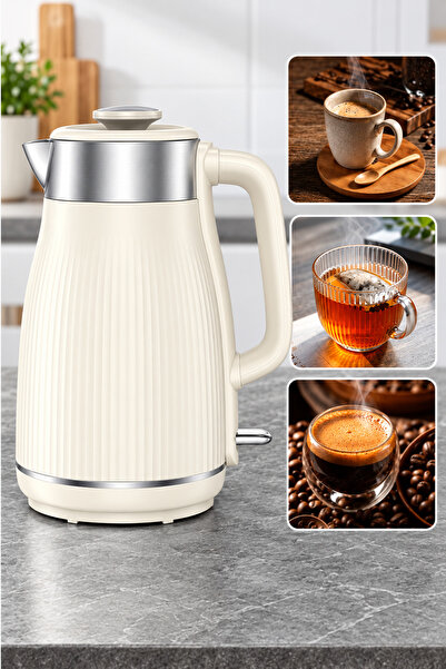 Rovitech Fierbător electric, 2.2 L, 1800 W, Interior din oțel inoxidabil, 360...