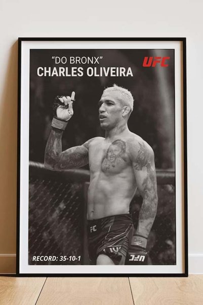 Taranist Poster - Charles Oliveira Do Bronx - UFC MMA Dövüş Sporları Posteri