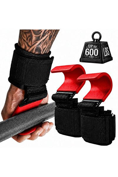 valkyrie 2’li Ağırlık Kaldırma Kancası Bilek Destekli Güç Antrenmanı Fitness ...