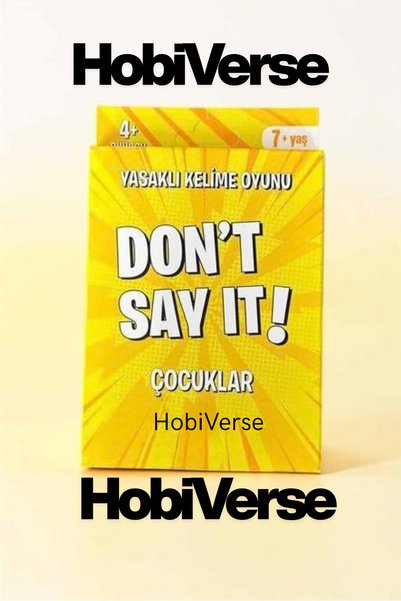 Hobiverse Don'T Say It! Banned Word Game Kids Fun Card Game