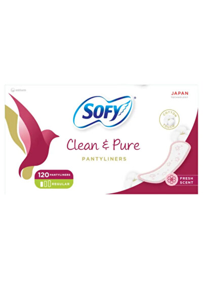 sofy Clean & Pure, Daily Panty Liners, Fresh Scent, Pack of 120 Panty Liners