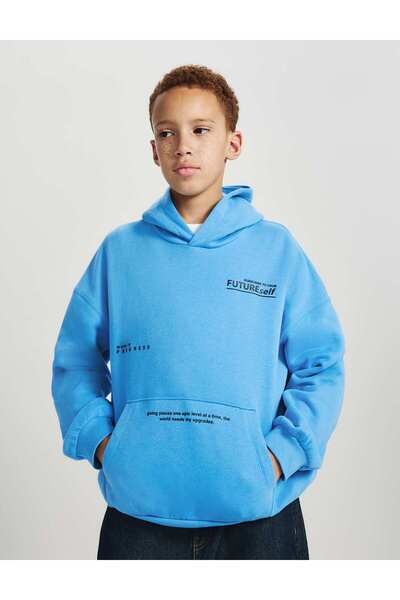 Marks & Spencer Grafik Baskılı Kapüşonlu Sweatshirt